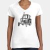 Women's Fine Jersey V-Neck Tee Thumbnail