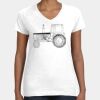 Women's Fine Jersey V-Neck Tee Thumbnail