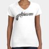 Women's Fine Jersey V-Neck Tee Thumbnail