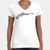 Women's Fine Jersey V-Neck Tee Thumbnail