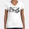 Women's Fine Jersey V-Neck Tee Thumbnail