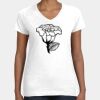 Women's Fine Jersey V-Neck Tee Thumbnail