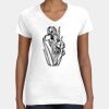 Women's Fine Jersey V-Neck Tee Thumbnail