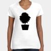 Women's Fine Jersey V-Neck Tee Thumbnail