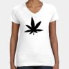 Women's Fine Jersey V-Neck Tee Thumbnail