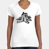 Women's Fine Jersey V-Neck Tee Thumbnail