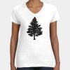 Women's Fine Jersey V-Neck Tee Thumbnail