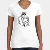 Women's Fine Jersey V-Neck Tee Thumbnail