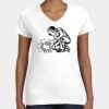 Women's Fine Jersey V-Neck Tee Thumbnail