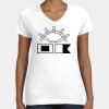 Women's Fine Jersey V-Neck Tee Thumbnail