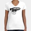 Women's Fine Jersey V-Neck Tee Thumbnail