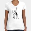 Women's Fine Jersey V-Neck Tee Thumbnail