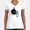 Women's Fine Jersey V-Neck Tee Thumbnail
