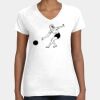 Women's Fine Jersey V-Neck Tee Thumbnail