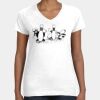 Women's Fine Jersey V-Neck Tee Thumbnail