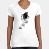 Women's Fine Jersey V-Neck Tee Thumbnail