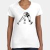 Women's Fine Jersey V-Neck Tee Thumbnail