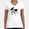 Women's Fine Jersey V-Neck Tee Thumbnail
