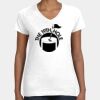 Women's Fine Jersey V-Neck Tee Thumbnail