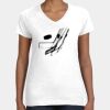 Women's Fine Jersey V-Neck Tee Thumbnail