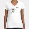 Women's Fine Jersey V-Neck Tee Thumbnail