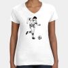Women's Fine Jersey V-Neck Tee Thumbnail