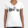 Women's Fine Jersey V-Neck Tee Thumbnail