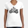 Women's Fine Jersey V-Neck Tee Thumbnail