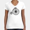 Women's Fine Jersey V-Neck Tee Thumbnail