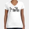 Women's Fine Jersey V-Neck Tee Thumbnail
