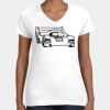 Women's Fine Jersey V-Neck Tee Thumbnail