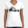 Women's Fine Jersey V-Neck Tee Thumbnail