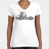 Women's Fine Jersey V-Neck Tee Thumbnail