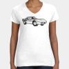 Women's Fine Jersey V-Neck Tee Thumbnail