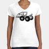 Women's Fine Jersey V-Neck Tee Thumbnail
