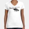 Women's Fine Jersey V-Neck Tee Thumbnail
