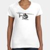 Women's Fine Jersey V-Neck Tee Thumbnail