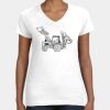Women's Fine Jersey V-Neck Tee Thumbnail