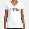 Women's Fine Jersey V-Neck Tee Thumbnail