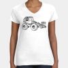 Women's Fine Jersey V-Neck Tee Thumbnail