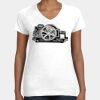 Women's Fine Jersey V-Neck Tee Thumbnail