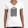 Women's Fine Jersey V-Neck Tee Thumbnail