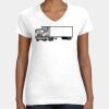 Women's Fine Jersey V-Neck Tee Thumbnail