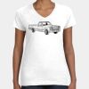 Women's Fine Jersey V-Neck Tee Thumbnail
