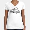 Women's Fine Jersey V-Neck Tee Thumbnail