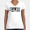 Women's Fine Jersey V-Neck Tee Thumbnail
