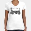 Women's Fine Jersey V-Neck Tee Thumbnail
