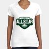 Women's Fine Jersey V-Neck Tee Thumbnail