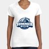 Women's Fine Jersey V-Neck Tee Thumbnail