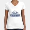 Women's Fine Jersey V-Neck Tee Thumbnail